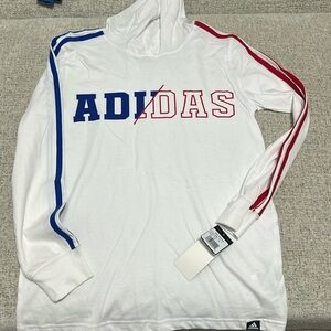 Long sleeve adidas hoodie T shirt